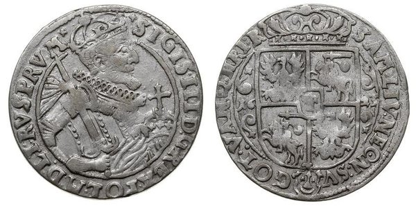 1/4 Талер Речь Посполитая (1569-1795) Серебро Сигизмунд III
