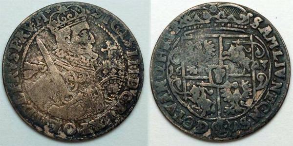 1/4 Талер Речь Посполитая (1569-1795) Серебро Сигизмунд III