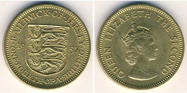 1/4 Шиллинг Джерси Никель/Латунь Елизавета II (1926-2022)