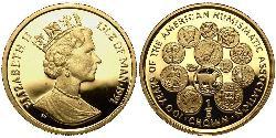 1/5 Crown Isla de Man Oro Isabel II (1926-2022)