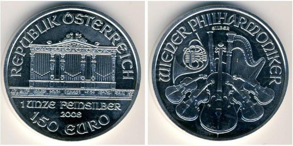 1,5 Euro Republic of Austria (1955 - ) Argent 