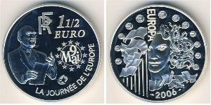 1.5 Euro Quinta Repubblica francese (1958 - ) Argento 