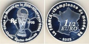 1.5 Euro Frankreich Silber 