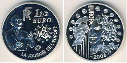 1.5 Euro Fünfte Französische Republik (1958 - ) Silber 