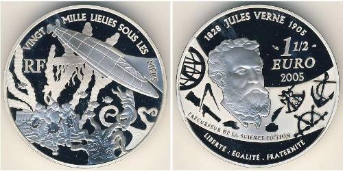 1.5 Euro Fünfte Französische Republik (1958 - ) Silber 