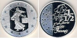 1.5  Euro 法蘭西第五共和國 銀 