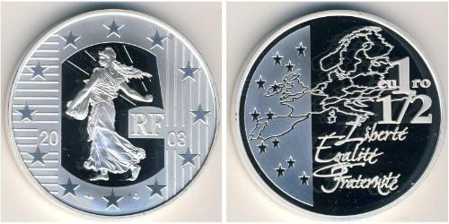 1.5 Euro 法蘭西第五共和國 銀 
