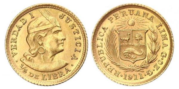 1/5 Libra Perù Oro 