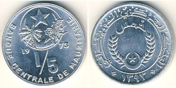 1/5 Ouguiya Mauritania Alluminio 