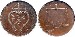 1.5 Paisa India (1950 - ) Cobre 