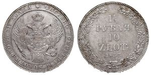 1.5 Rubel / 10 Zloty   