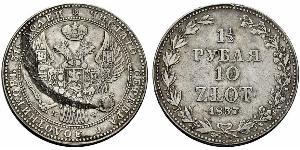 1.5 Rubel / 10 Zloty   