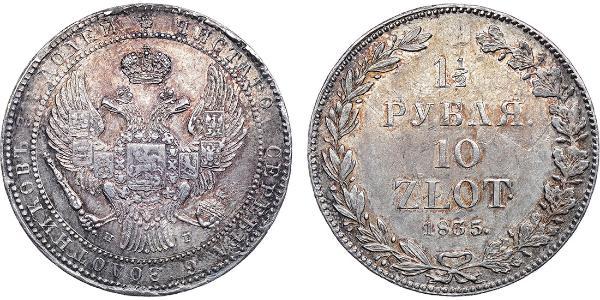1.5 Rubel / 10 Zloty   