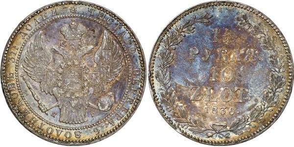 1.5 Rubel / 10 Zloty   