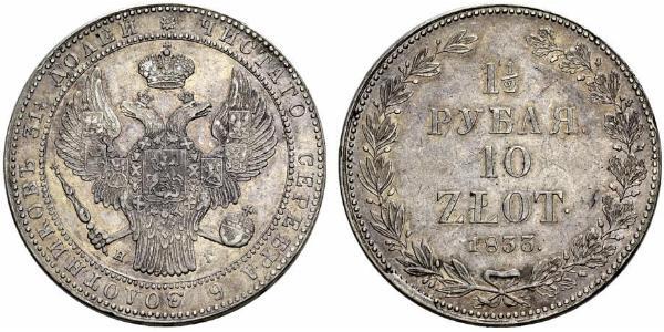 1.5 Rubel / 10 Zloty   