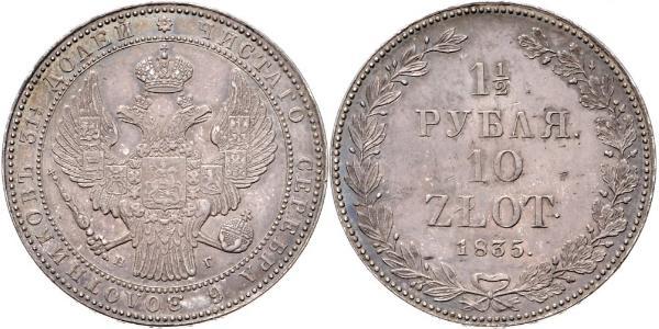 1.5 Rubel / 10 Zloty   