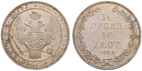 1.5 Ruble / 10 Zloty   