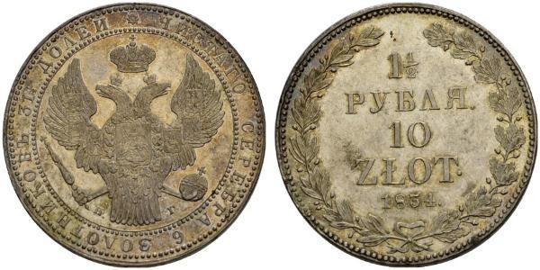 1.5 Ruble / 10 Zloty   