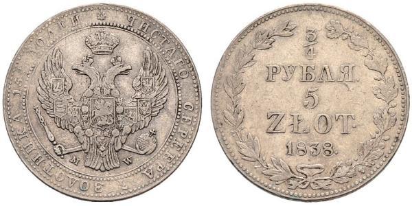 1.5 Ruble / 10 Zloty   