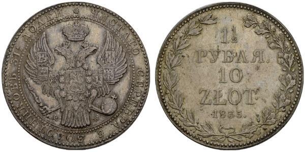 1.5 Ruble / 10 Zloty   