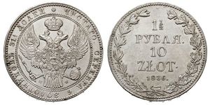 1.5 Rublo / 10 Zloty   