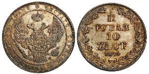1.5 Rublo / 10 Zloty   