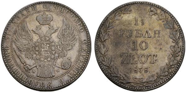 1.5 Rublo / 10 Zloty   