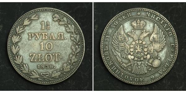 1.5 Rublo / 10 Zloty   