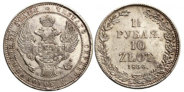 1.5 Rublo / 10 Zloty   
