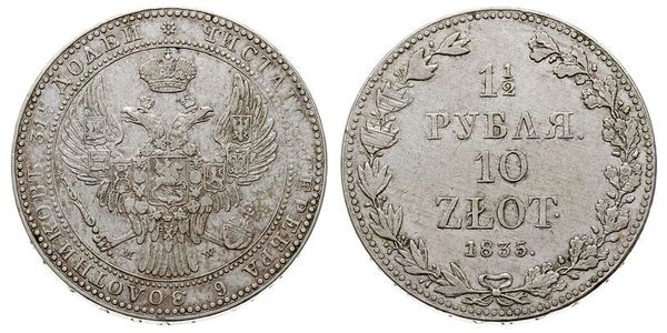 1.5 Rublo / 10 Zloty   
