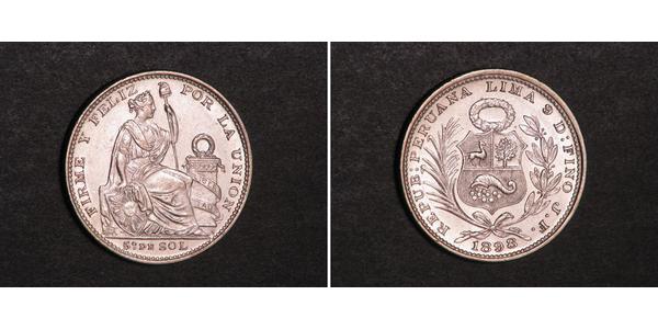 1/5 Sol Perú Plata 