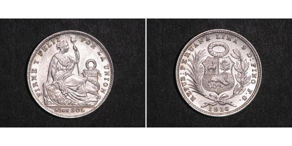 1/5 Sol Peru Silber 