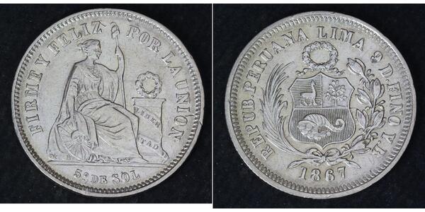 1/5 Sol Peru Silber 