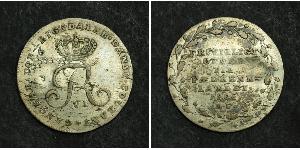 1/6 Rigsdaler Danemark Argent Frédéric VI de Danemark (1768 -1839)