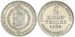 1/6 Thaler Hesse-Cassel (1567 - 1806) Argent 