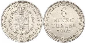 1/6 Thaler Hesse-Cassel (1567 - 1806) Argent 