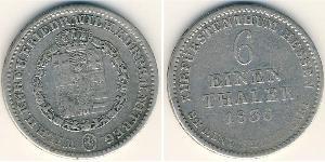 1/6 Thaler Hesse-Cassel (1567 - 1806) Argent 