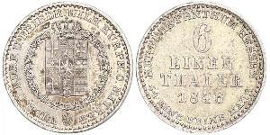 1/6 Thaler Hesse-Cassel (1567 - 1806) Argent 