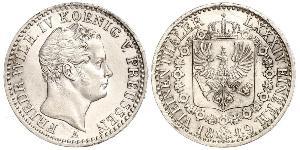 1/6 Thaler Royaume de Prusse (1701-1918) Argent Frédéric-Guillaume IV de Prusse (1795 - 1861)