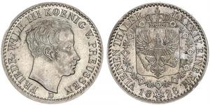 1/6 Thaler Royaume de Prusse (1701-1918) Argent Frédéric-Guillaume III de Prusse (1770 -1840)