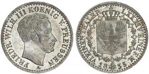 1/6 Thaler Royaume de Prusse (1701-1918) Argent Frédéric-Guillaume III de Prusse (1770 -1840)