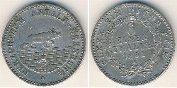 1/6 Thaler States of Germany Argent 