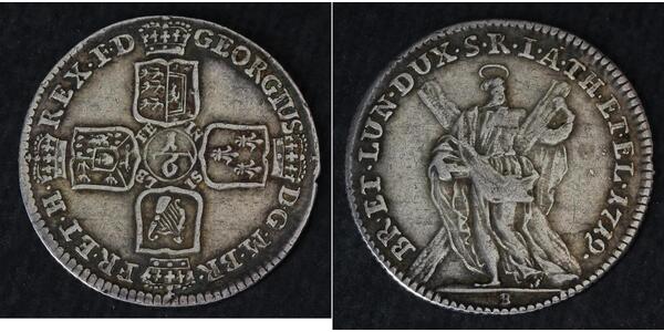 1/6 Thaler States of Germany Argent 