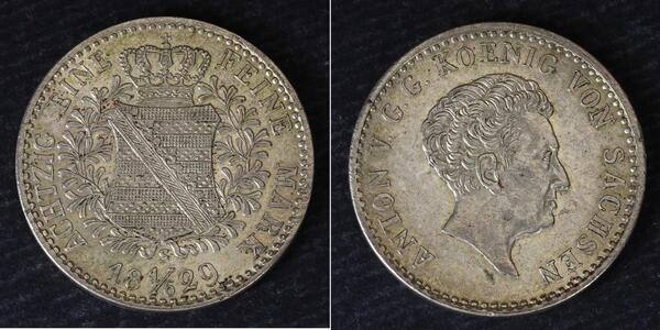 1/6 Thaler States of Germany Argent 