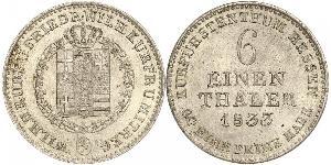 1/6 Thaler Assia-Kassel (1567 - 1806) Argento 