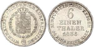 1/6 Thaler Assia-Kassel (1567 - 1806) Argento 