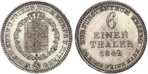 1/6 Thaler Assia-Kassel (1567 - 1806) Argento 