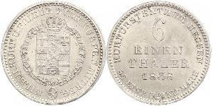 1/6 Thaler Assia-Kassel (1567 - 1806) Argento 