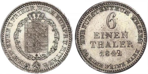 1/6 Thaler Assia-Kassel (1567 - 1806) Argento 