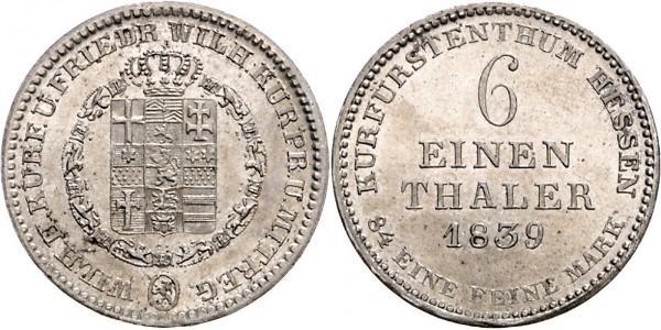 1/6 Thaler Assia-Kassel (1567 - 1806) Argento 